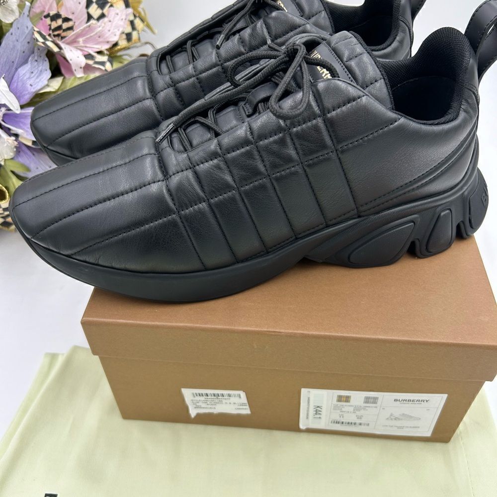 Men’s Burberry quilted trainer sneakers size 46 made in Italy - Picture 4 of 9